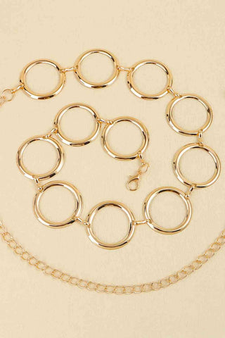Circle Ring Chain Belt
