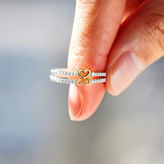 Zircon 925 Sterling Silver Heart Shape Ring