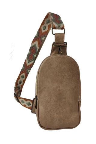 Crimson Soul Boutique Favorite Seller! Our Single Pocket Adjustable Strap Vegan Leather Sling Bag - 4 Colors Available